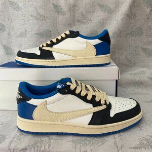 Boys Fragment Design x Travis Scott x Air Jordan 1 Retro Low